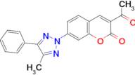 3-Acetyl-7-(4-methyl-5-phenyl-[1,2,3]triazol-2-yl)-chromen-2-one