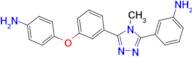 4-Methyl-3-(3-aminophenyl)-5-(3-(4-aminophenoxy)phenyl)-4H-[1,2,4]triazole