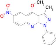 4-Methoxy-3-methyl-6-nitro-1-phenyl-1H-pyrazolo[3,4-b]quinoline