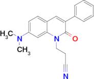 3-(7-Dimethylamino-2-oxo-3-phenyl-2H-quinolin-1-yl)-propionitrile