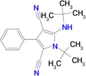 1-tert-Butyl-5-tert-butylamino-3-phenyl-1H-pyrrole-2,4-dicarbonitrile