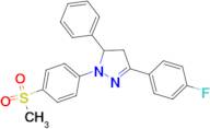3-(4-Fluoro-phenyl)-1-(4-methanesulfonyl-phenyl)-5-phenyl-4,5-dihydro-1H-pyrazole