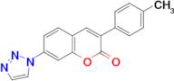 3-p-Tolyl-7-[1,2,3]triazol-1-yl-chromen-2-one