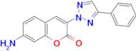 7-Amino-3-(4-phenyl-[1,2,3]triazol-2-yl)-chromen-2-one