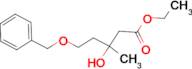 5-Benzyloxy-3-hydroxy-3-methyl-pentanoic acid ethyl ester