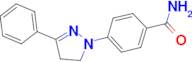 4-(3-Phenyl-4,5-dihydro-pyrazol-1-yl)-benzamide