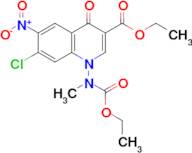 7-Chloro-1-(ethoxycarbonyl-methyl-amino)-6-nitro-4-oxo-1,4-dihydro-quinoline-3-carboxylic acid e...