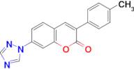 3-p-Tolyl-7-[1,2,4]triazol-1-yl-chromen-2-one