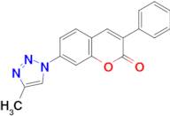 7-(4-Methyl-[1,2,3]triazol-1-yl)-3-phenyl-chromen-2-one