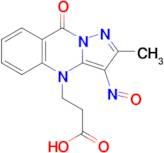 3-(2-Methyl-3-nitroso-9-oxo-9H-pyrazolo[5,1-b]quinazolin-4-yl)-propionic acid