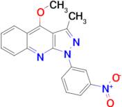 4-Methoxy-3-methyl-1-(3-nitro-phenyl)-1H-pyrazolo[3,4-b]quinoline