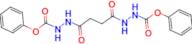 N'-[4-Oxo-4-(N'-phenoxycarbonyl-hydrazino)-butyryl]-hydrazinecarboxylic acid phenyl ester