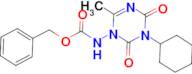 (3-Cyclohexyl-6-methyl-2,4-dioxo-3,4-dihydro-2H-[1,3,5]triazin-1-yl)-carbamic acid benzyl ester