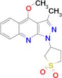 1-(1,1-Dioxo-tetrahydro-16-thiophen-3-yl)-4-methoxy-3-methyl-1H-pyrazolo[3,4-b]quinoline