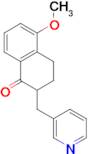 5-Methoxy-2-pyridin-3-ylmethyl-3,4-dihydro-2H-naphthalen-1-one