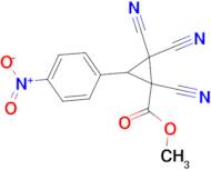 1,2,2-Tricyano-3-(4-nitro-phenyl)-cyclopropanecarboxylic acid methyl ester