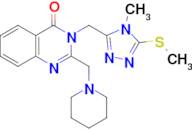 3-(4-Methyl-5-methylsulfanyl-4H-[1,2,4]triazol-3-ylmethyl)-2-piperidin-1-ylmethyl-3H-quinazolin-...