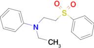 (2-Benzenesulfonyl-ethyl)-ethyl-phenyl-amine