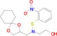 2-[(1,4-Dioxa-spiro[4.5]dec-2-ylmethyl)-(2-nitro-phenylsulfanyl)-amino]-ethanol