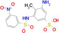 3-Amino-4-methyl-5-(3-nitro-benzenesulfonylamino)-benzenesulfonic acid