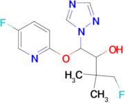 4-Fluoro-1-(5-fluoro-pyridin-2-yloxy)-3,3-dimethyl-1-[1,2,4]triazol-1-yl-butan-2-ol