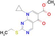 8-Cyclopropyl-2-ethylsulfanyl-5-oxo-5,8-dihydro-pyrido[2,3-d]pyrimidine-6-carboxylic acid methyl...