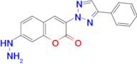 7-Hydrazino-3-(4-phenyl-[1,2,3]triazol-2-yl)-chromen-2-one