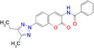 N-[7-(4-Ethyl-5-methyl-[1,2,3]triazol-2-yl)-2-oxo-2H-chromen-3-yl]-benzamide