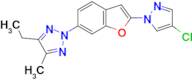 2-[2-(4-Chloro-pyrazol-1-yl)-benzofuran-6-yl]-4-ethyl-5-methyl-2H-[1,2,3]triazole