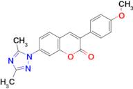 7-(3,5-Dimethyl-[1,2,4]triazol-1-yl)-3-(4-methoxy-phenyl)-chromen-2-one