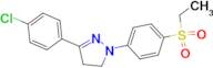 3-(4-Chlorophenyl)-1-(4-ethanesulfonylphenyl)-4,5-dihydro-1H-pyrazole