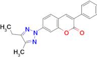 7-(4-Ethyl-5-methyl-[1,2,3]triazol-2-yl)-3-phenyl-chromen-2-one