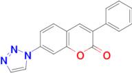 3-Phenyl-7-(1H-1,2,3-triazol-1-yl)-2H-chromen-2-one