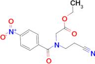 [(2-Cyano-ethyl)-(4-nitro-benzoyl)-amino]-acetic acid ethyl ester