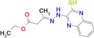 3-[(3-Mercapto-quinoxalin-2-yl)-hydrazono]-butyric acid ethyl ester; cis-trans mixture