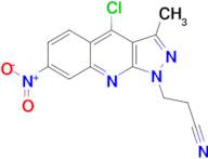 3-(4-Chloro-3-methyl-7-nitro-pyrazolo[3,4-b]quinolin-1-yl)-propionitrile