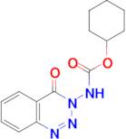 (4-Oxo-4H-benzo[d][1,2,3]triazin-3-yl)-carbamic acid cyclohexyl ester