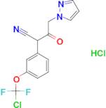 2-[3-(Chloro-difluoro-methoxy)-phenyl]-3-oxo-4-pyrazol-1-yl-butyronitrile; hydrochloride
