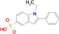 1-Ethyl-2-phenyl-1H-indole-5-sulfonic acid