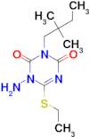 1-Amino-3-(2,2-dimethyl-butyl)-6-ethylsulfanyl-1H-[1,3,5]triazine-2,4-dione