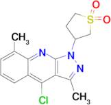 4-Chloro-1-(1,1-dioxo-tetrahydro-16-thiophen-3-yl)-3,8-dimethyl-1H-pyrazolo[3,4-b]quinoline