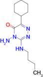 4-Amino-3-butylamino-6-cyclohexyl-4H-[1,2,4]triazin-5-one