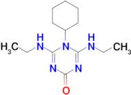5-Cyclohexyl-4,6-bis-ethylamino-5H-[1,3,5]triazin-2-one