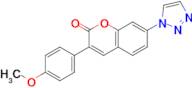 3-(4-Methoxy-phenyl)-7-[1,2,3]triazol-1-yl-chromen-2-one