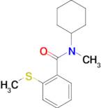 N-Cyclohexyl-N-methyl-2-methylsulfanyl-benzamide