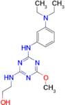 2-[4-(3-Diethylamino-phenylamino)-6-methoxy-[1,3,5]triazin-2-ylamino]-ethanol