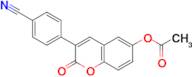 Acetic acid 3-(4-cyano-phenyl)-2-oxo-2H-chromen-6-yl ester