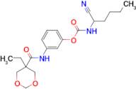 (1-Cyano-pentyl)-carbamic acid 3-[(5-ethyl-[1,3]dioxane-5-carbonyl)-amino]-phenyl ester