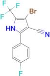 4-Bromo-2-(4-fluoro-phenyl)-5-trifluoromethyl-1H-pyrrole-3-carbonitrile