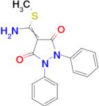 4-(Amino-methylsulfanyl-methylene)-1,2-diphenyl-pyrazolidine-3,5-dione